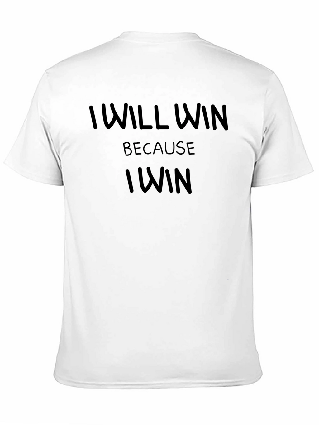 I WILL WIN Graphic Tee - Black Cotton