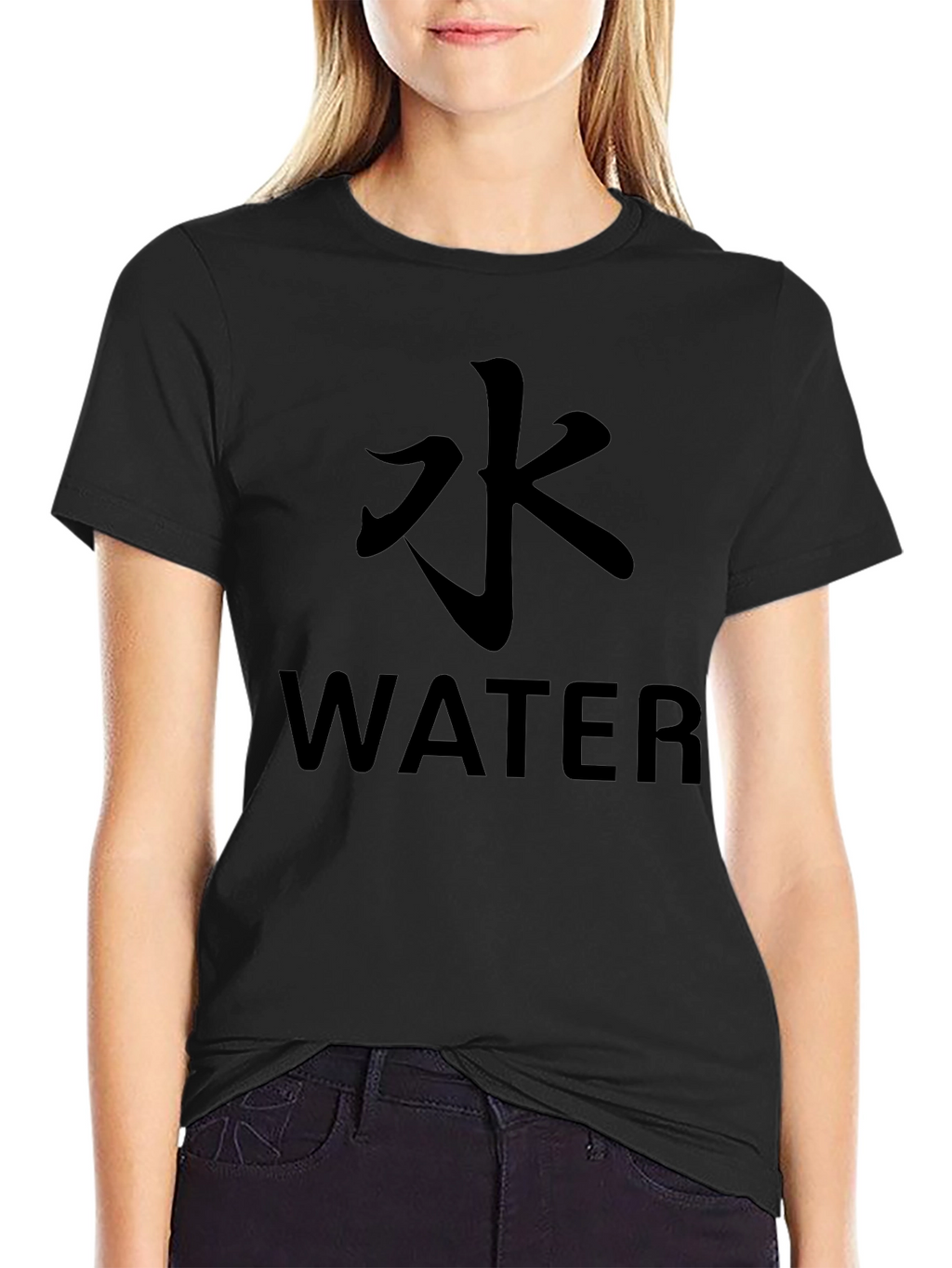 Water Kanji T-Shirt - Minimalist Design