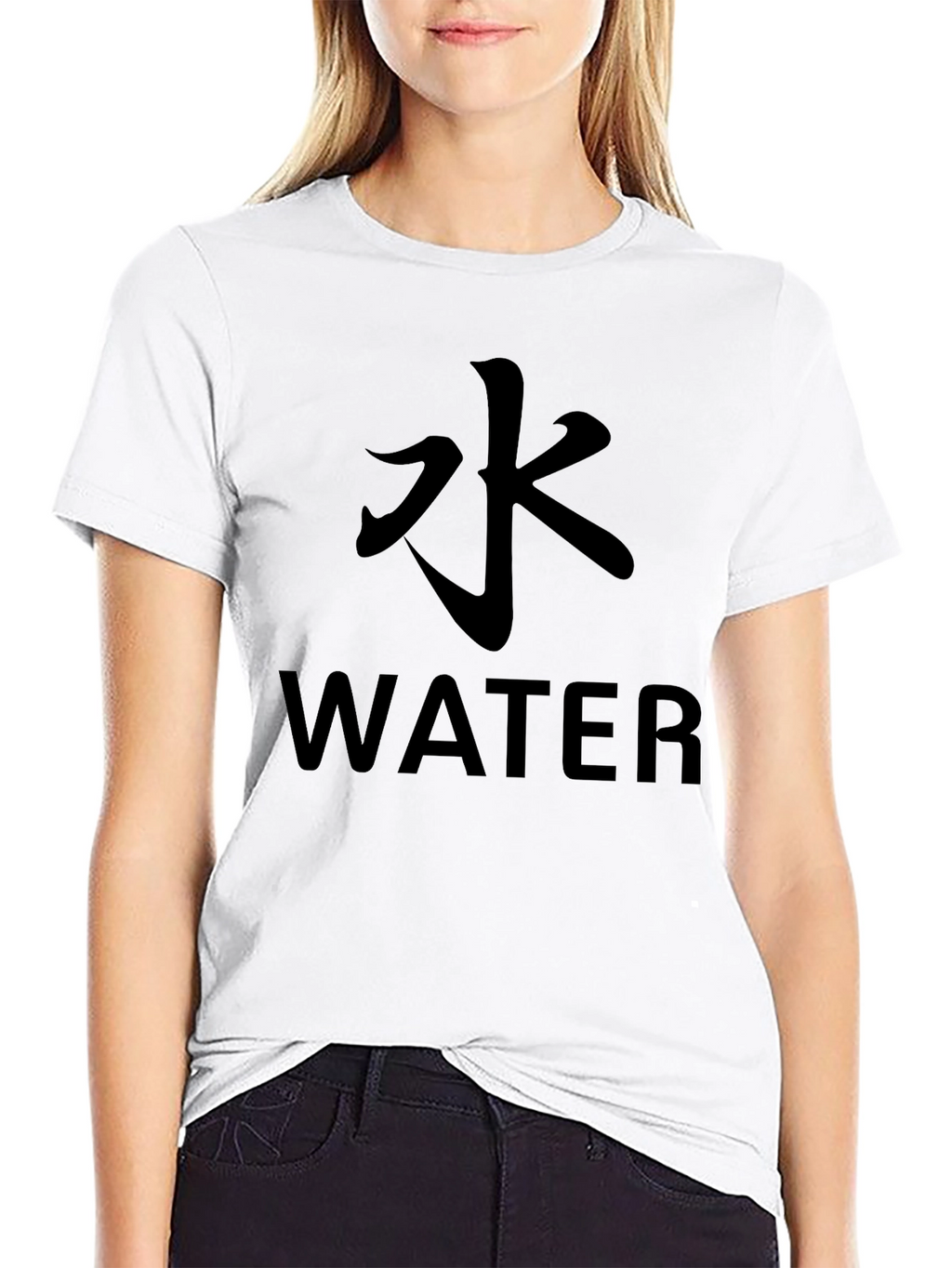 Water Kanji T-Shirt - Minimalist Design