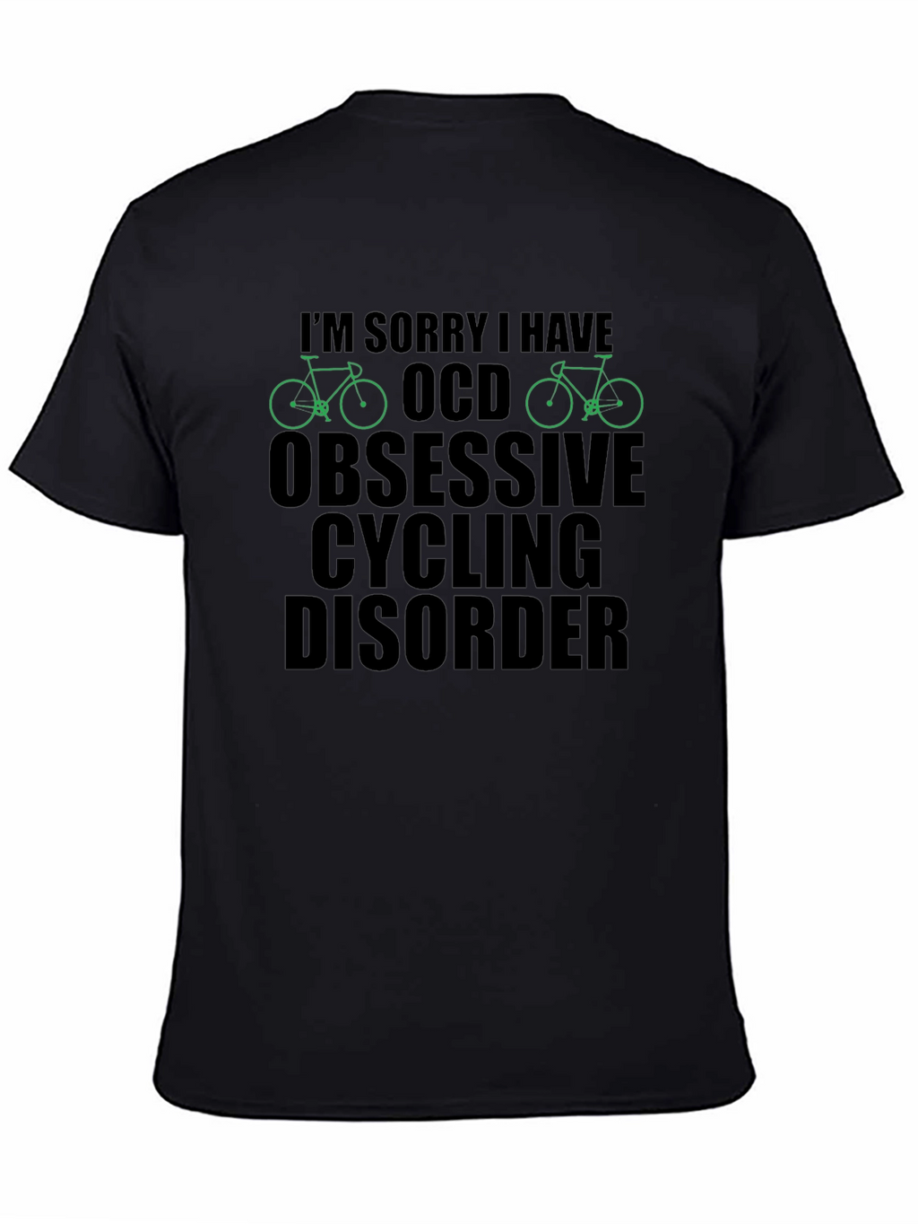 OCD Obsessive Cycling Disorder T-Shirt Funny Biker Tee