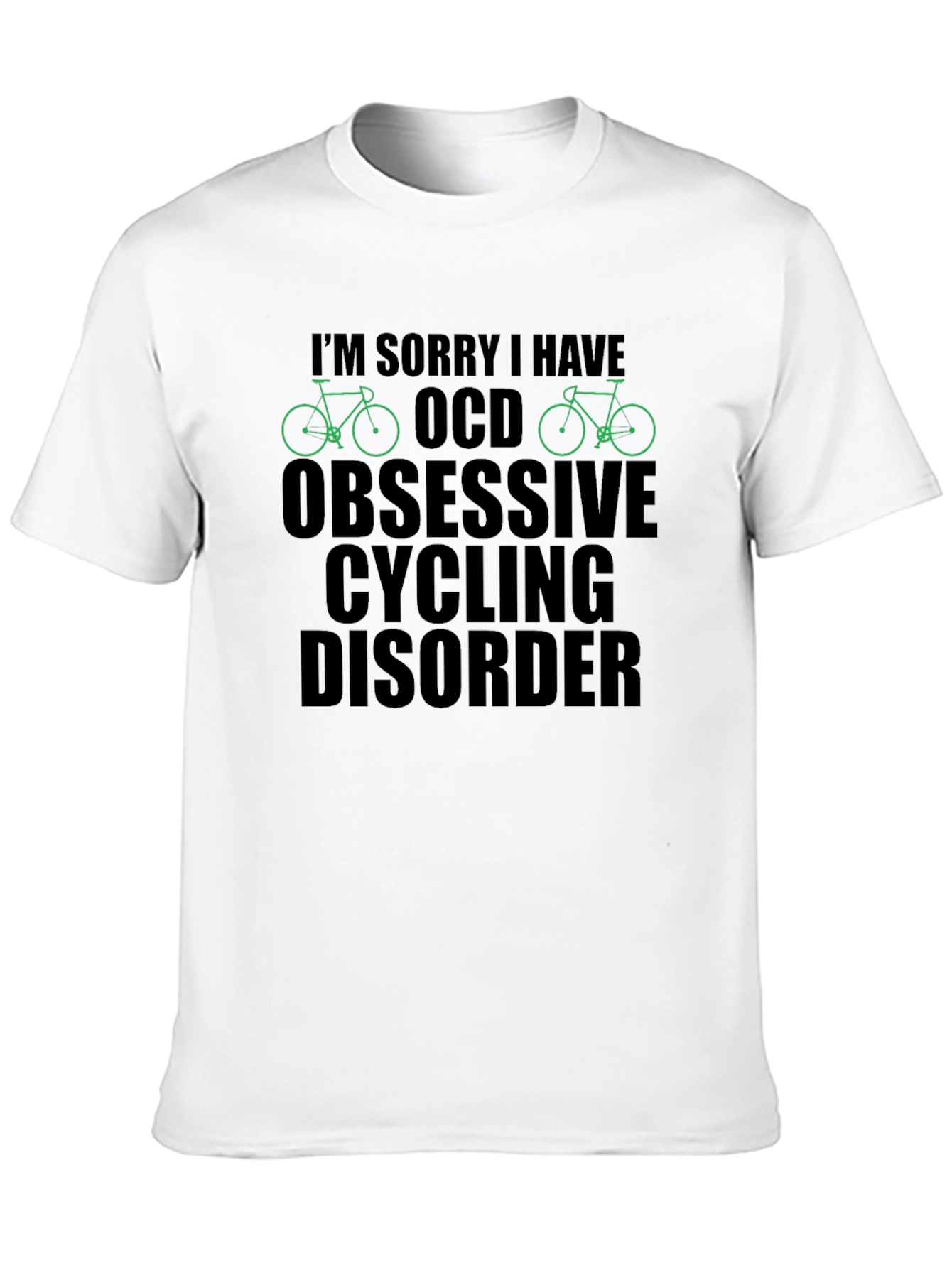 OCD Obsessive Cycling Disorder T-Shirt Funny Biker Tee