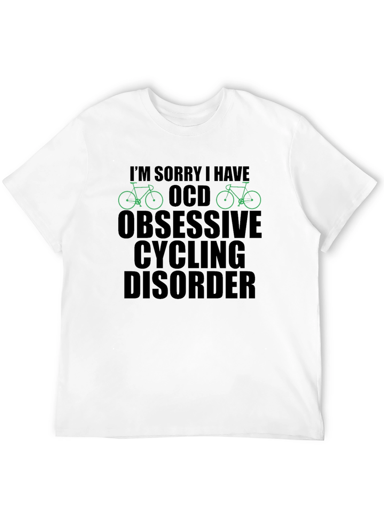 OCD Obsessive Cycling Disorder T-Shirt Funny Biker Tee