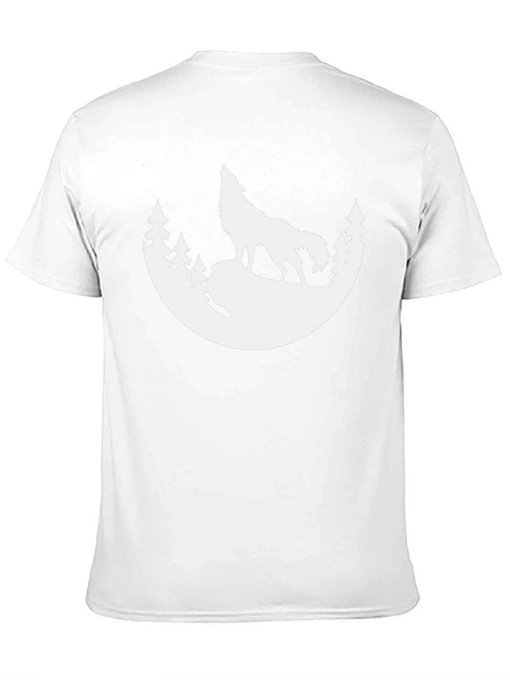 Wolf Silhouette T-Shirt - Black Graphic Tee