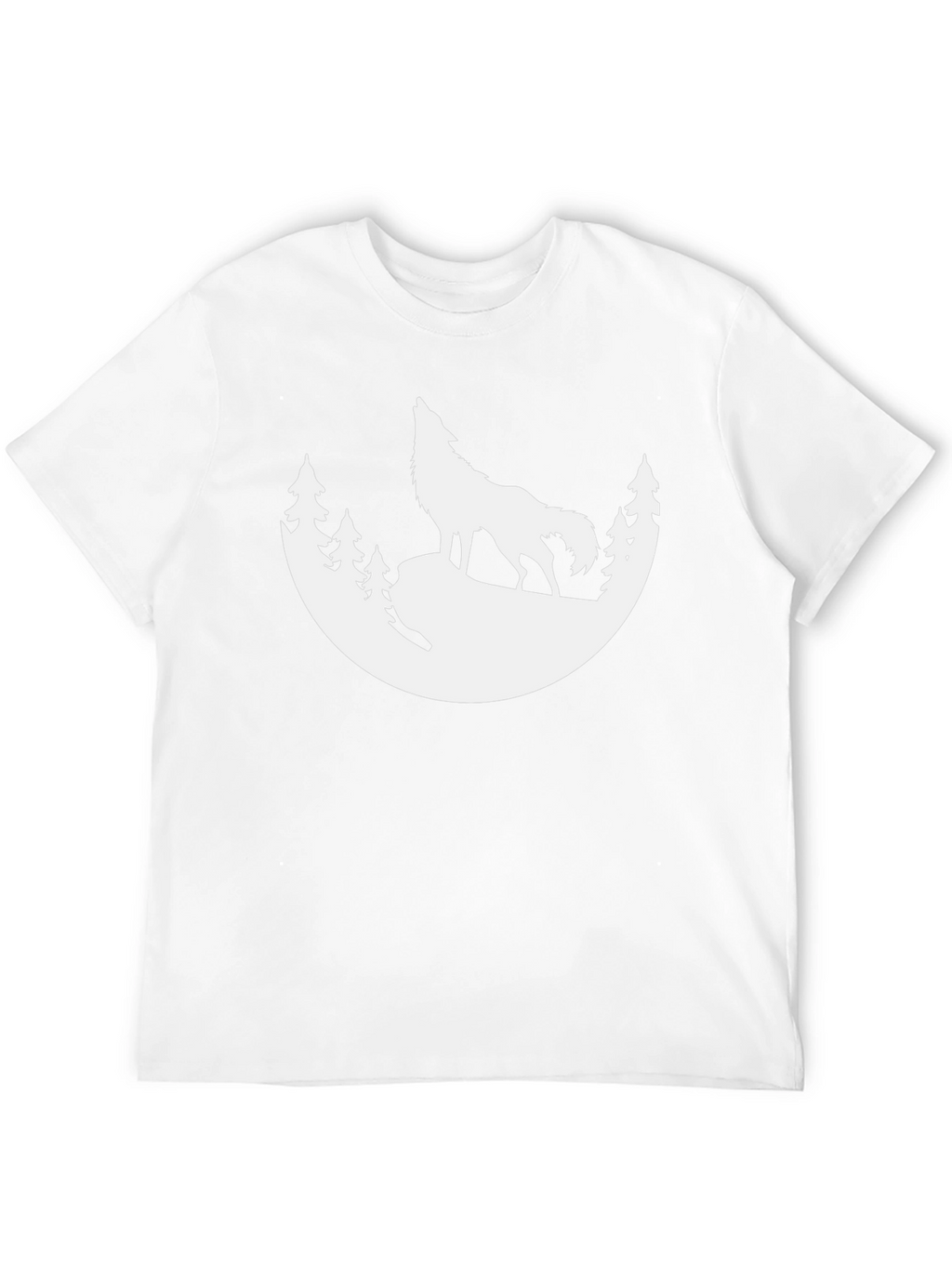 Wolf Silhouette T-Shirt - Black Graphic Tee