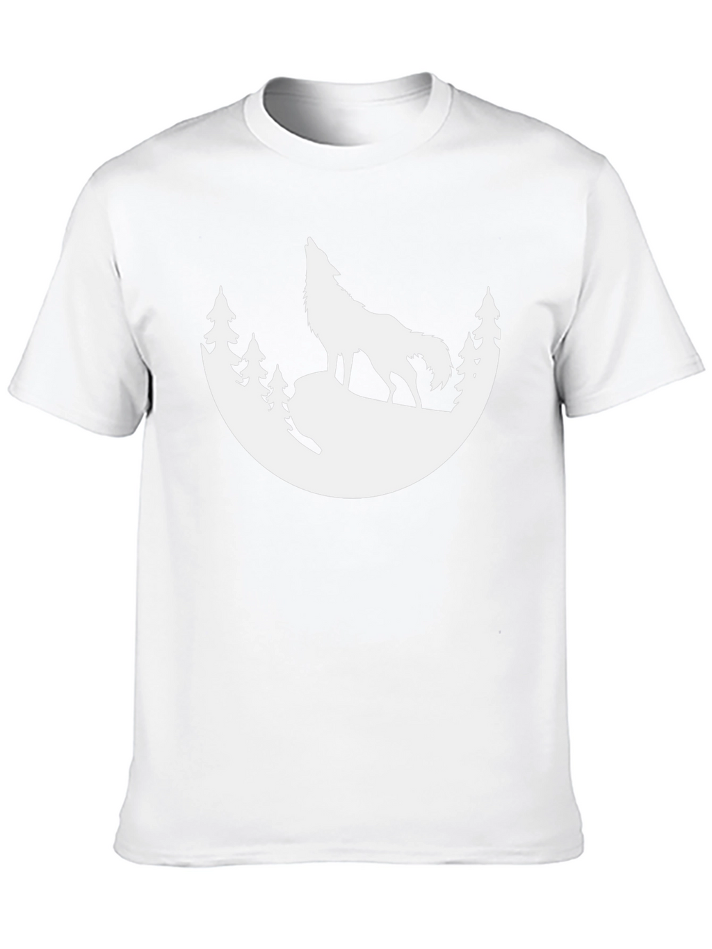 Wolf Silhouette T-Shirt - Black Graphic Tee