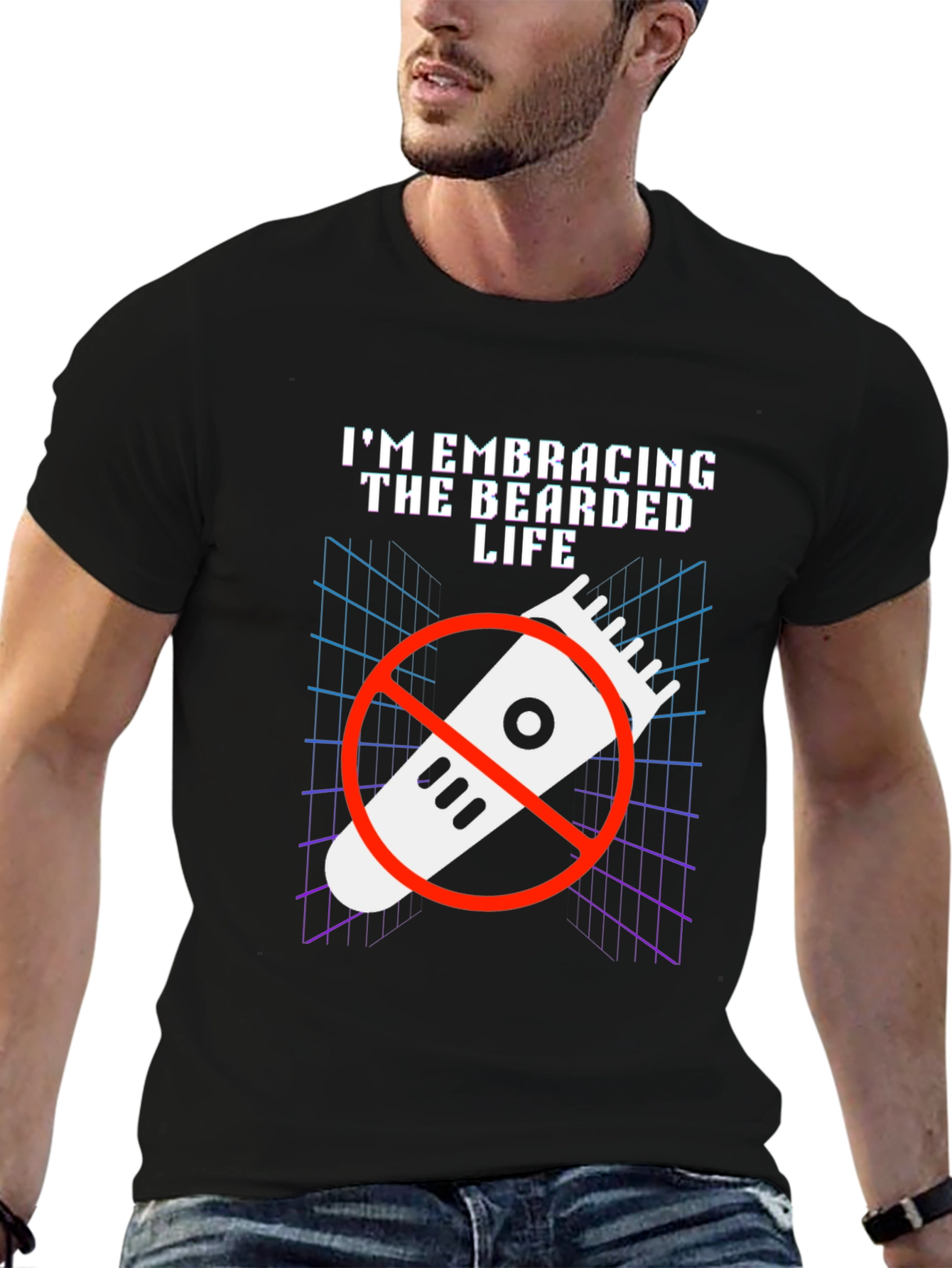 Bearded Life T-Shirt - Embrace the Beard