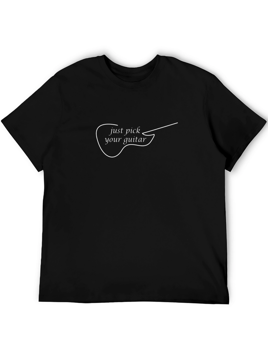Just Pick Your Guitar Black T-Shirt