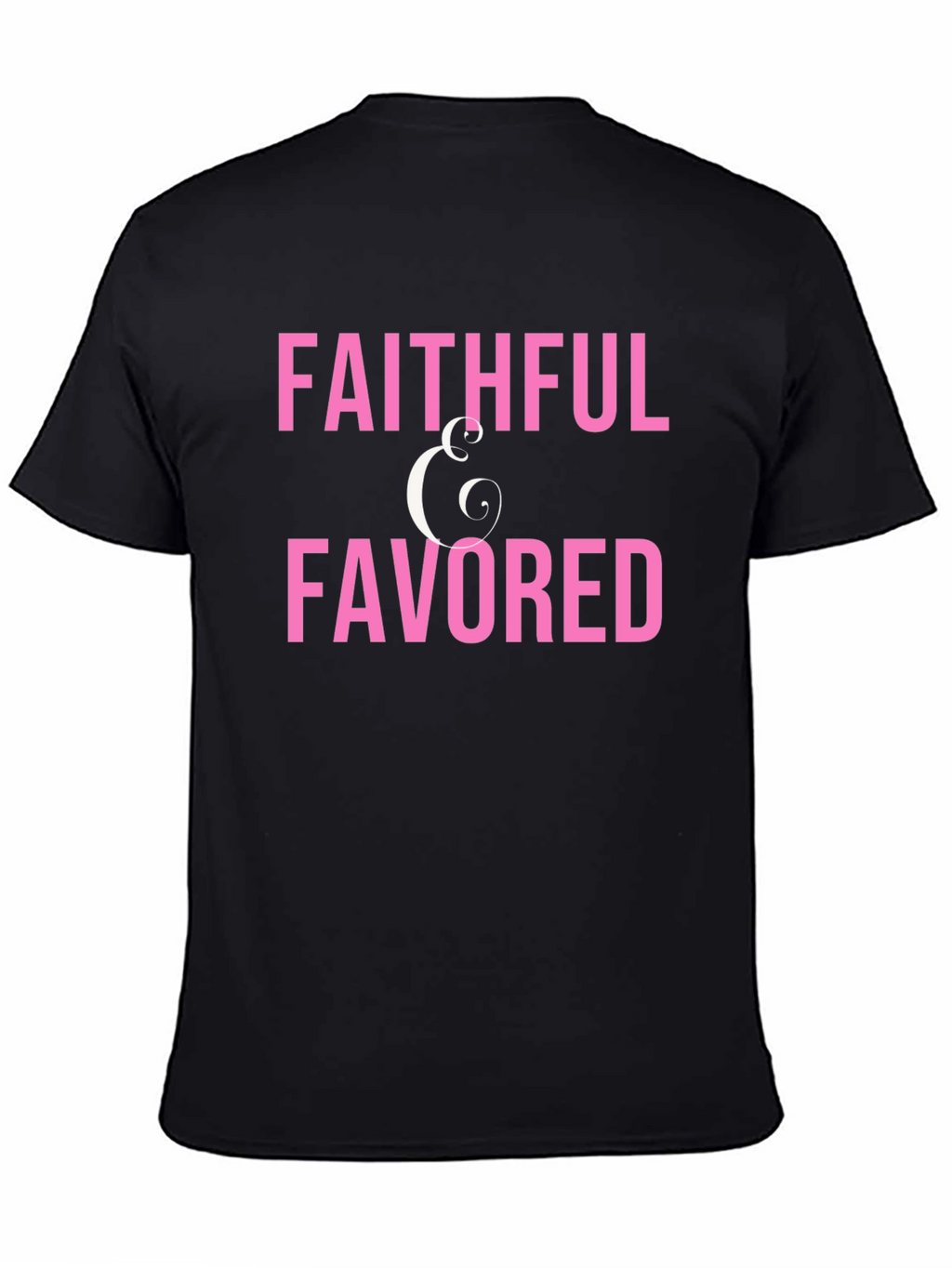 Faithful & Favored Graphic T-Shirt - Black