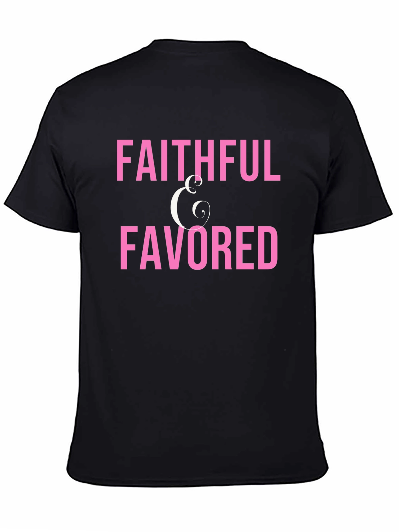 Faithful & Favored Graphic T-Shirt - Black
