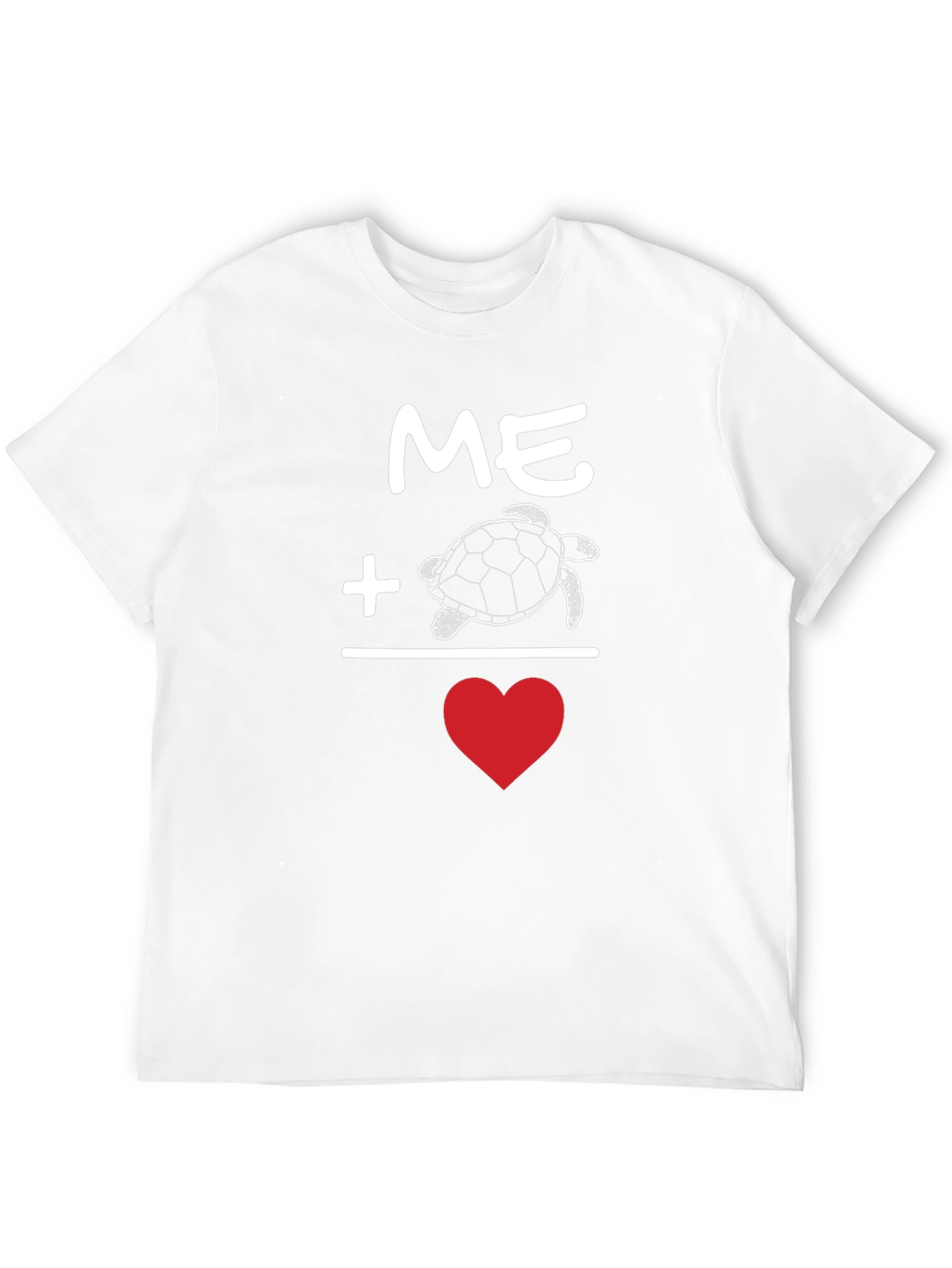 Me Plus Turtle Equals Love Graphic Tee
