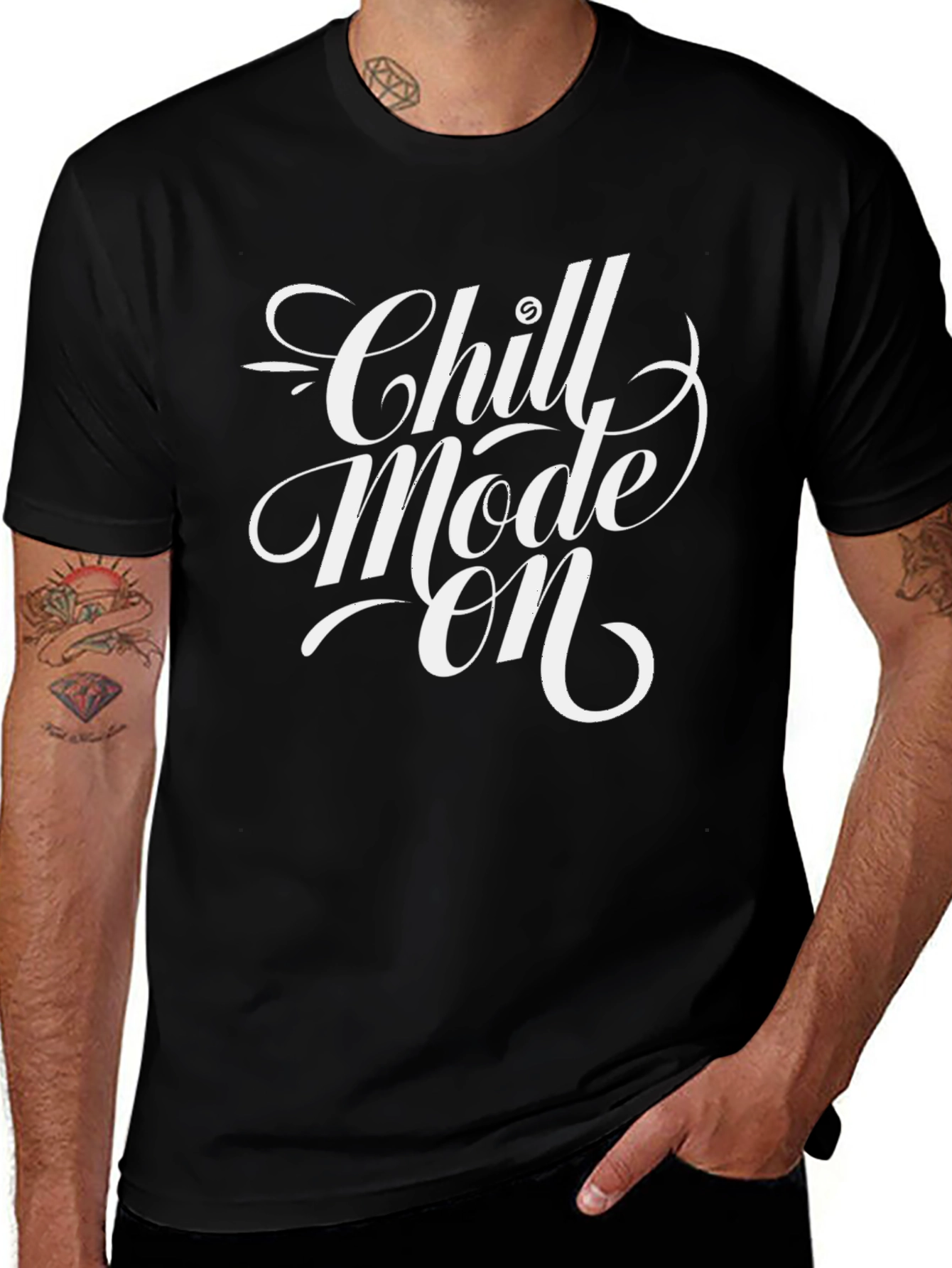Chill Mode On Graphic Tee - Relaxed Comfort
