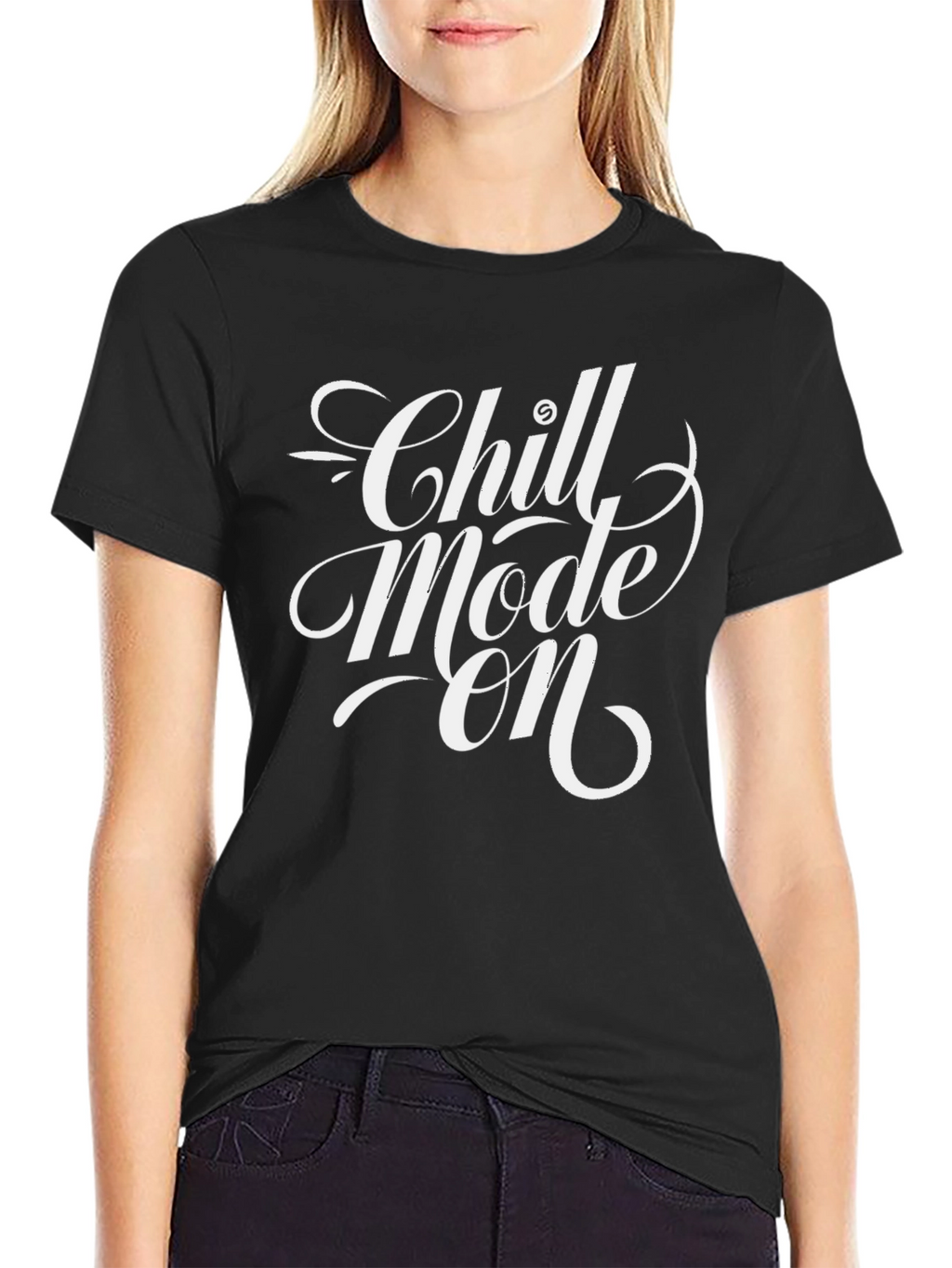 Chill Mode On Graphic Tee - Relaxed Comfort