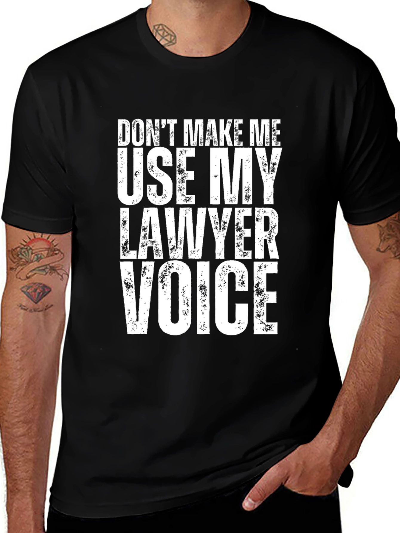Lawyer Voice T-Shirt - Funny Attorney Gift