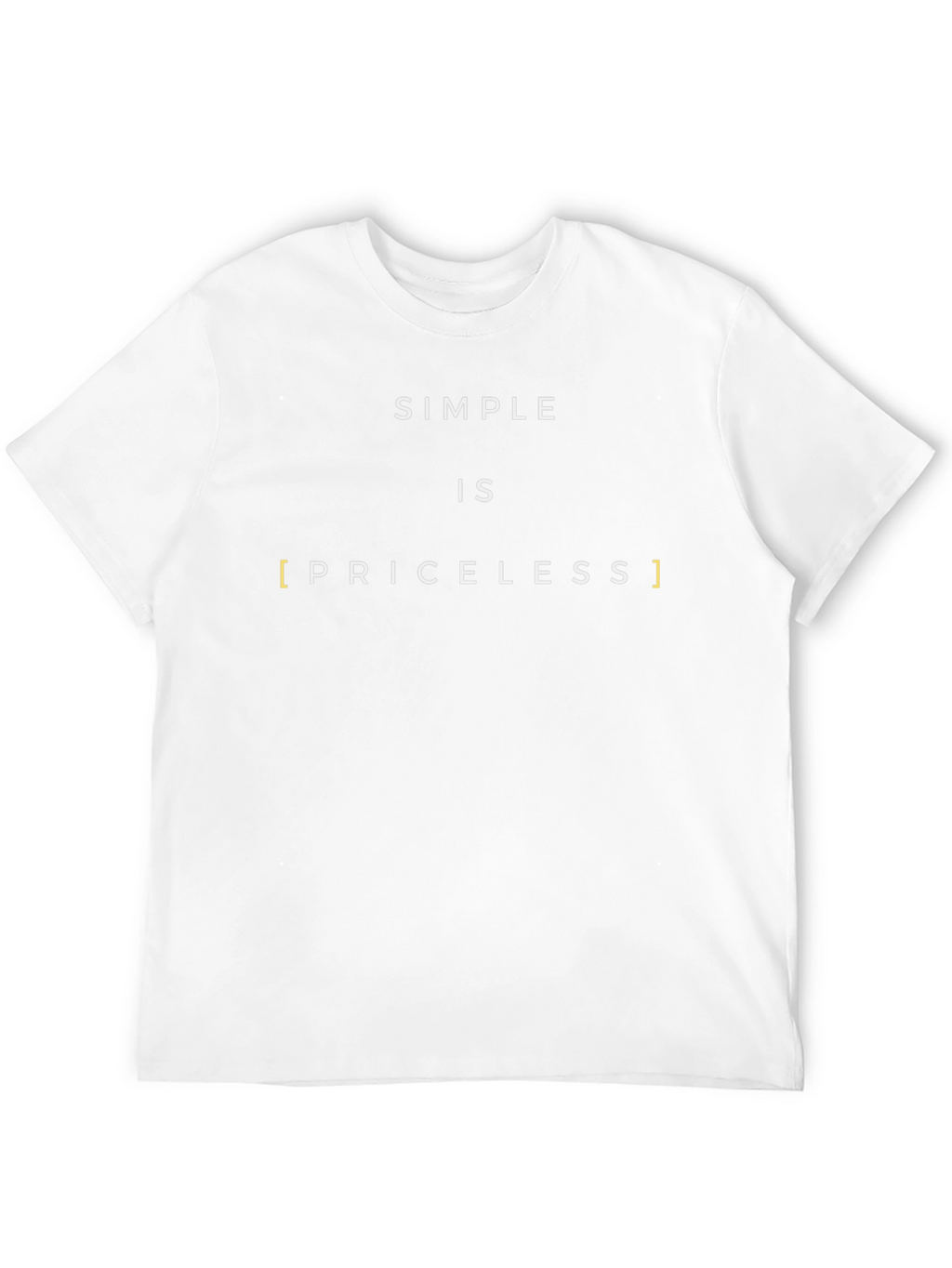 Simple is Priceless Graphic Tee - Black