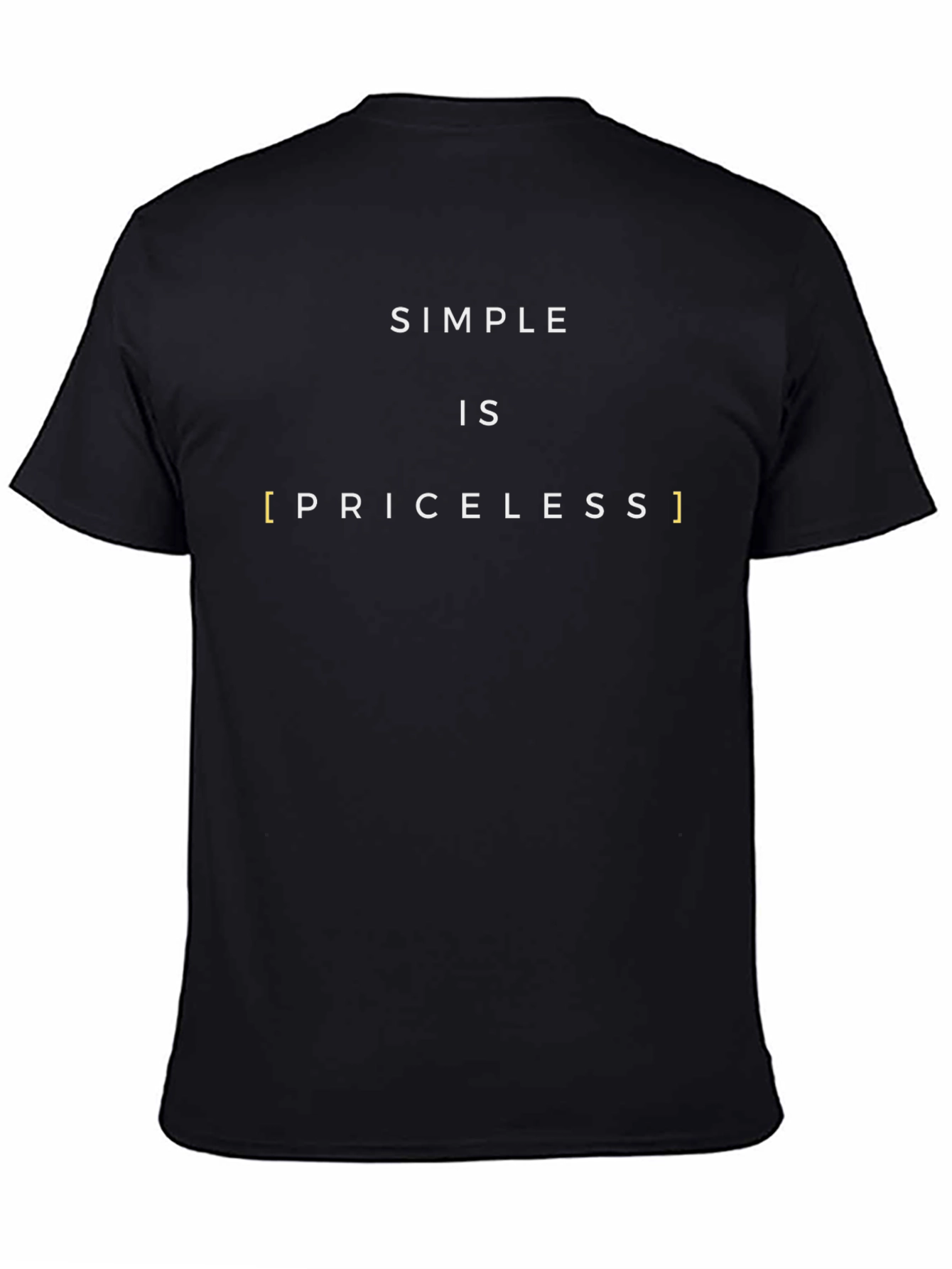 Simple is Priceless Graphic Tee - Black