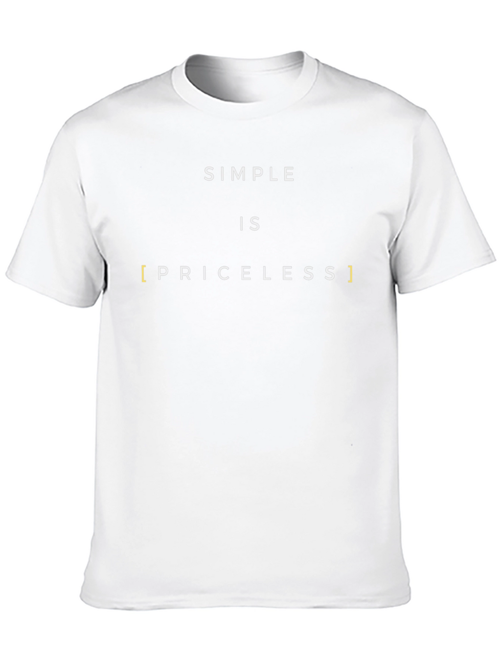 Simple is Priceless Graphic Tee - Black