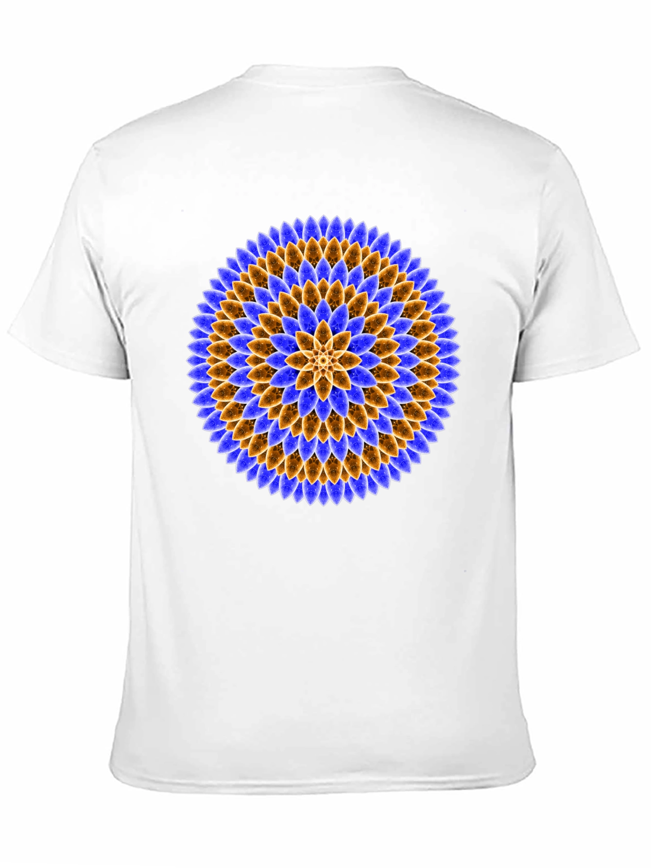Floral Mandala Graphic Tee - Black Cotton T-Shirt