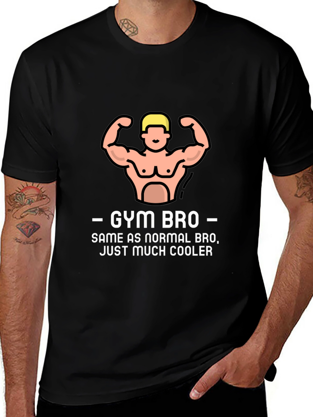 Gym Bro Graphic Tee - Cool Workout Shirt