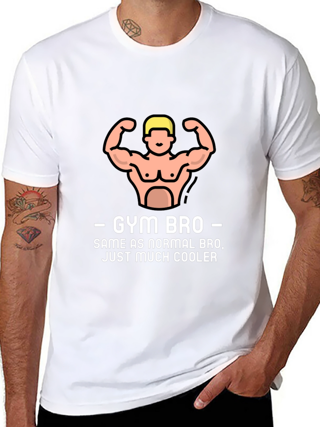 Gym Bro Graphic Tee - Cool Workout Shirt