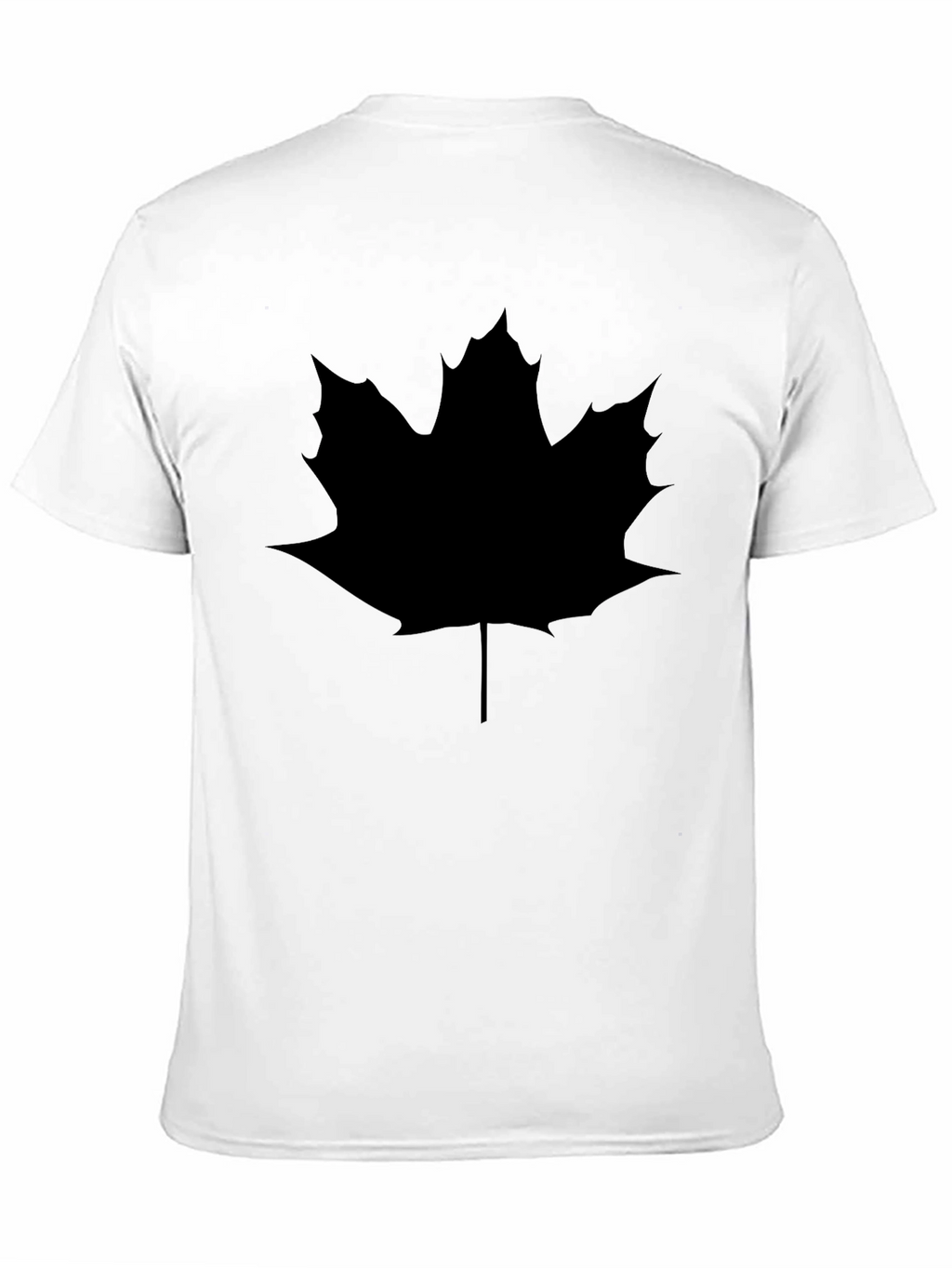 Maple Leaf Graphic Tee - Casual Black Shirt