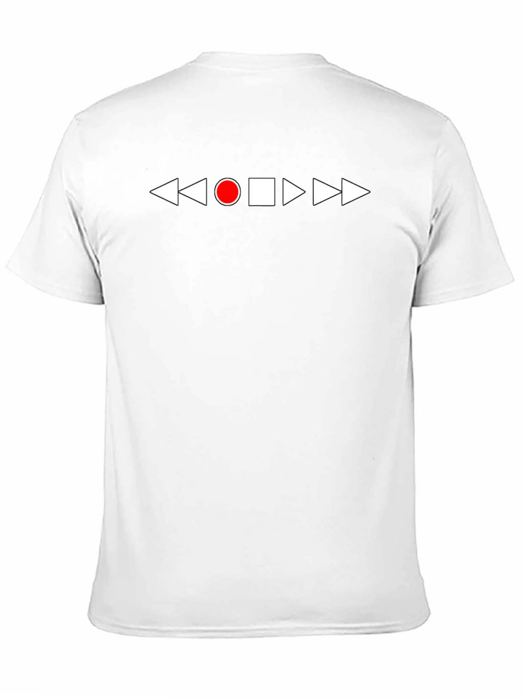 Playback Control T-Shirt - Black Graphic Tee