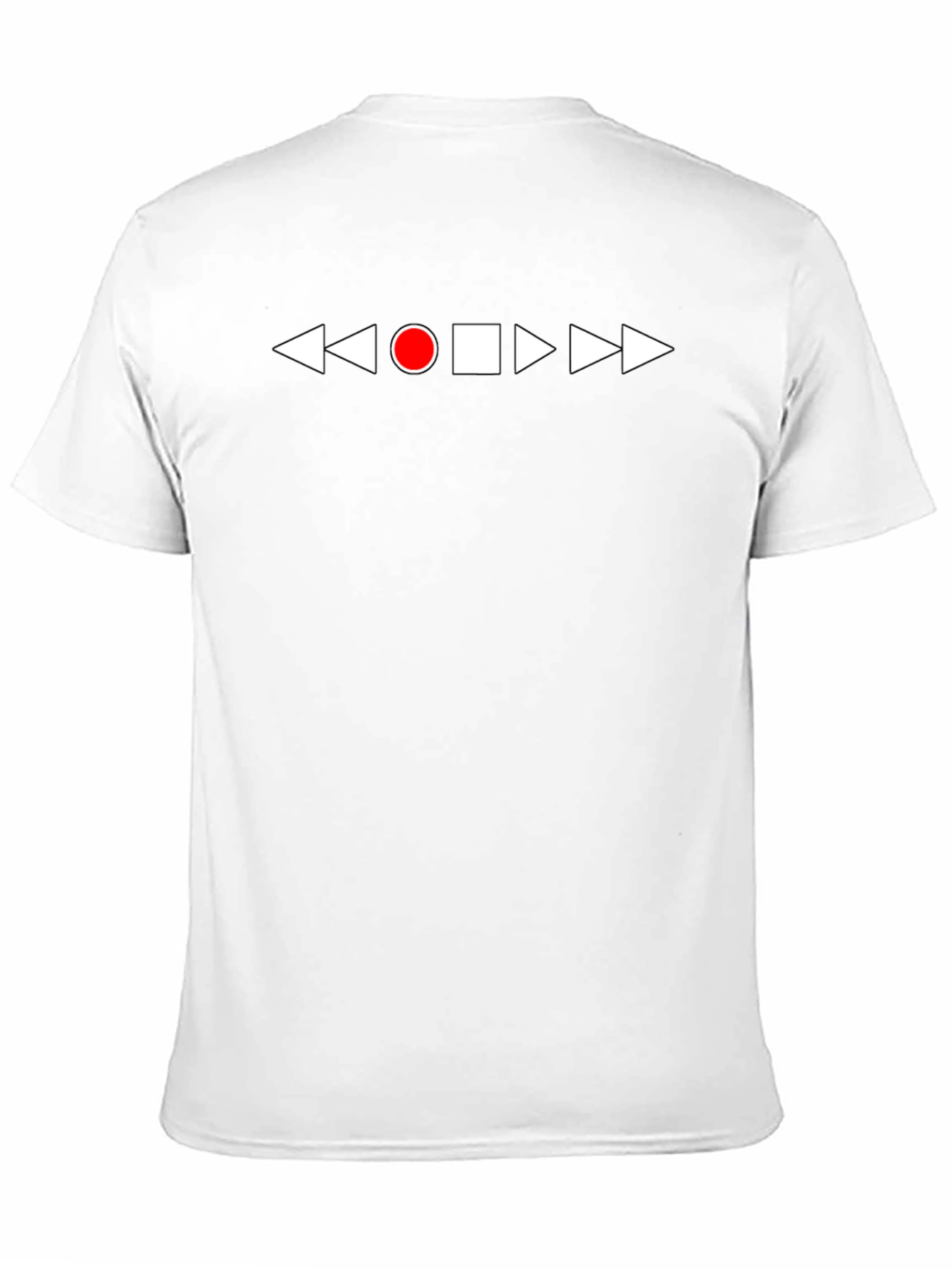Playback Control T-Shirt - Black Graphic Tee