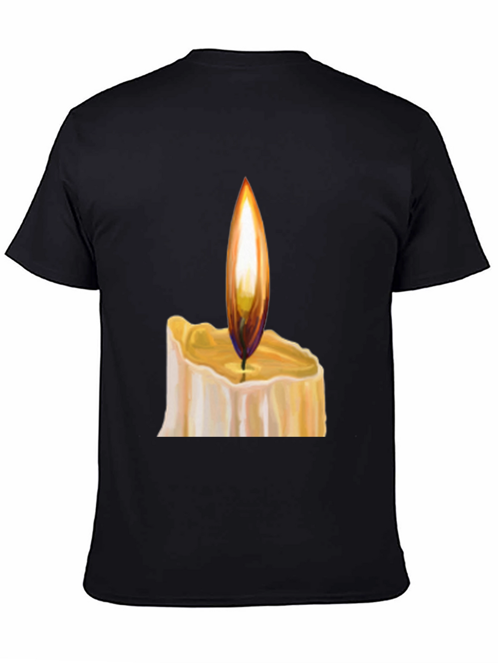 Candlelight Graphic Black T-Shirt