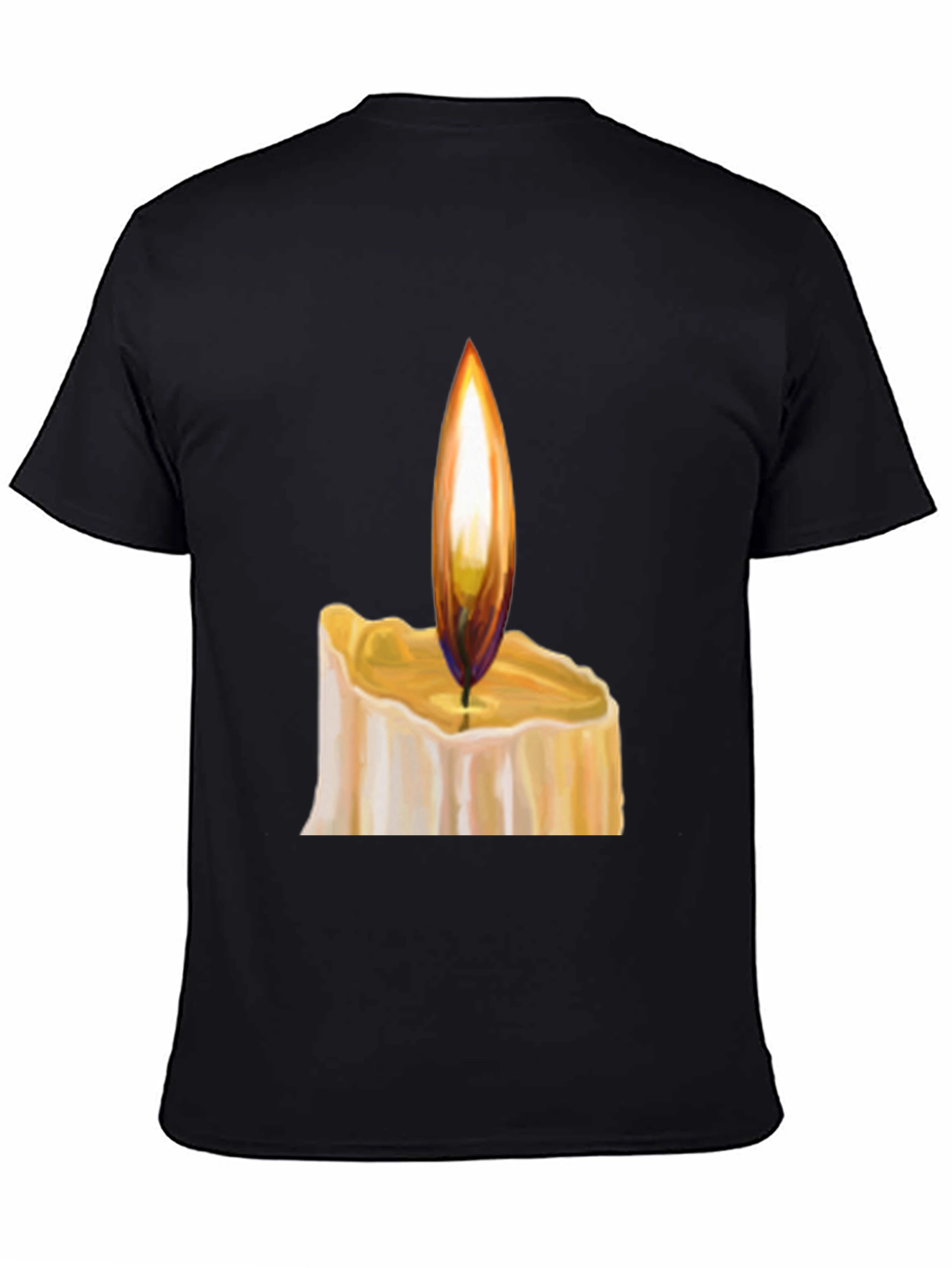 Candlelight Graphic Black T-Shirt