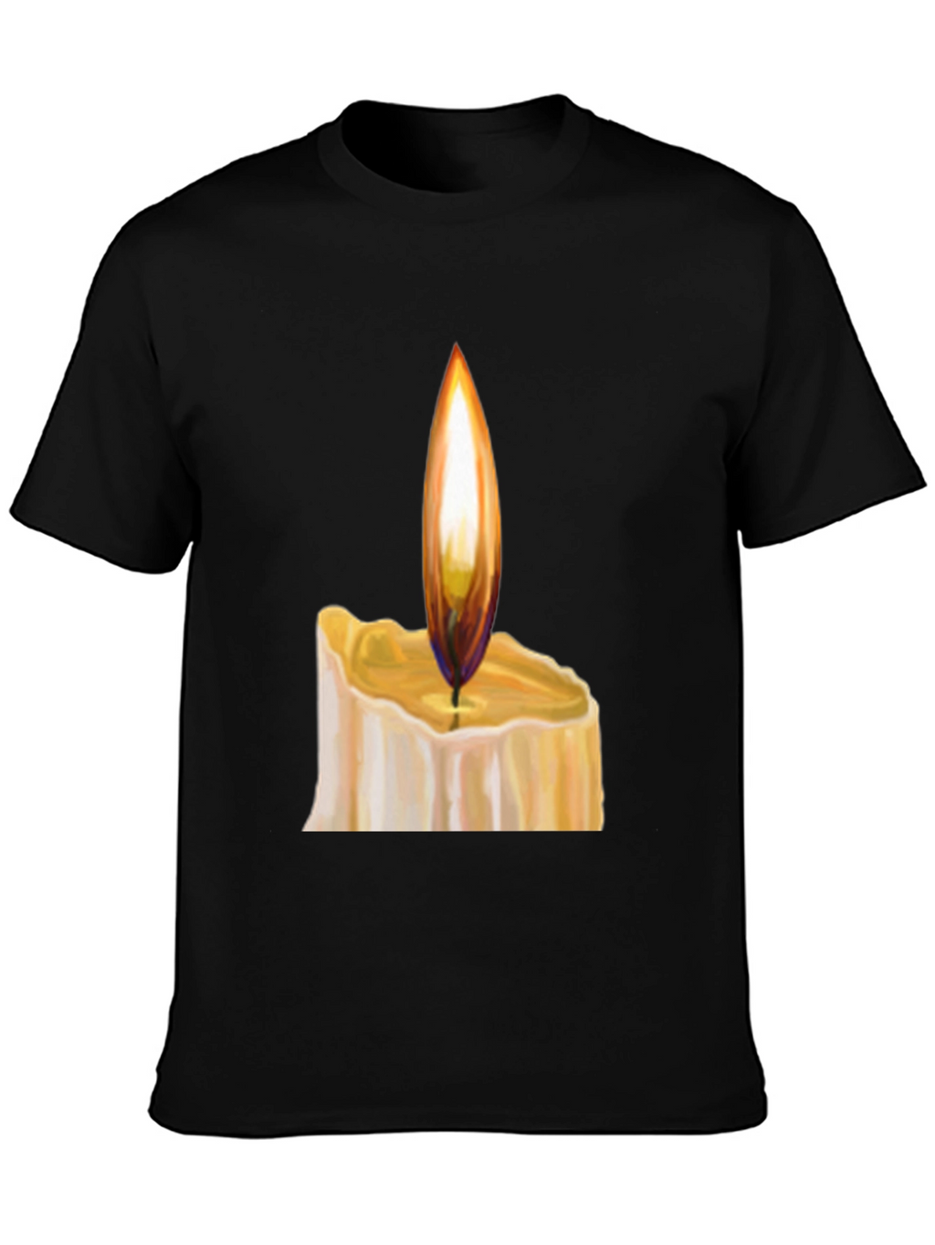 Candlelight Graphic Black T-Shirt