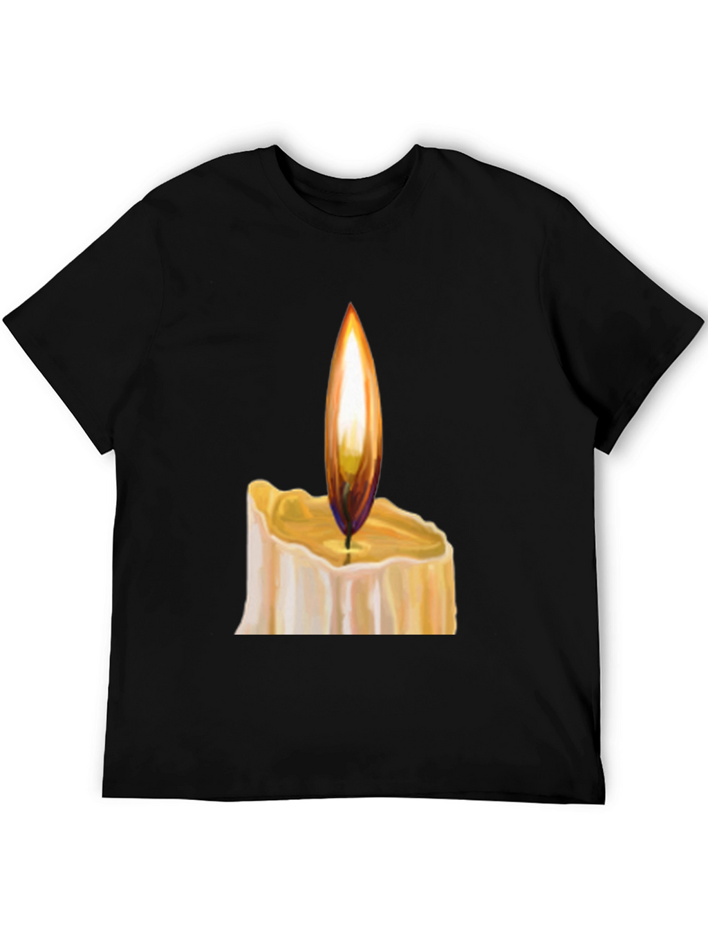 Candlelight Graphic Black T-Shirt