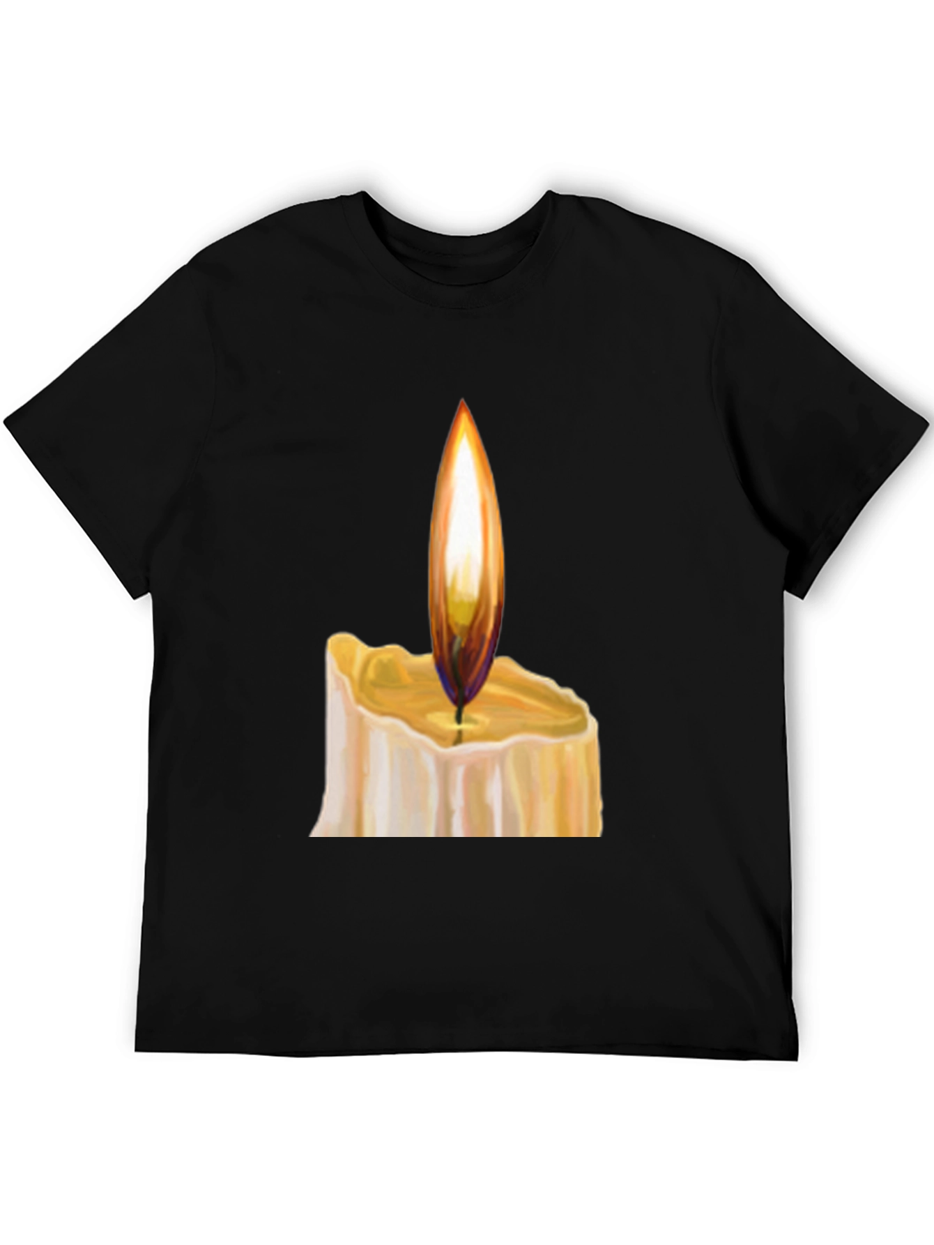 Candlelight Graphic Black T-Shirt