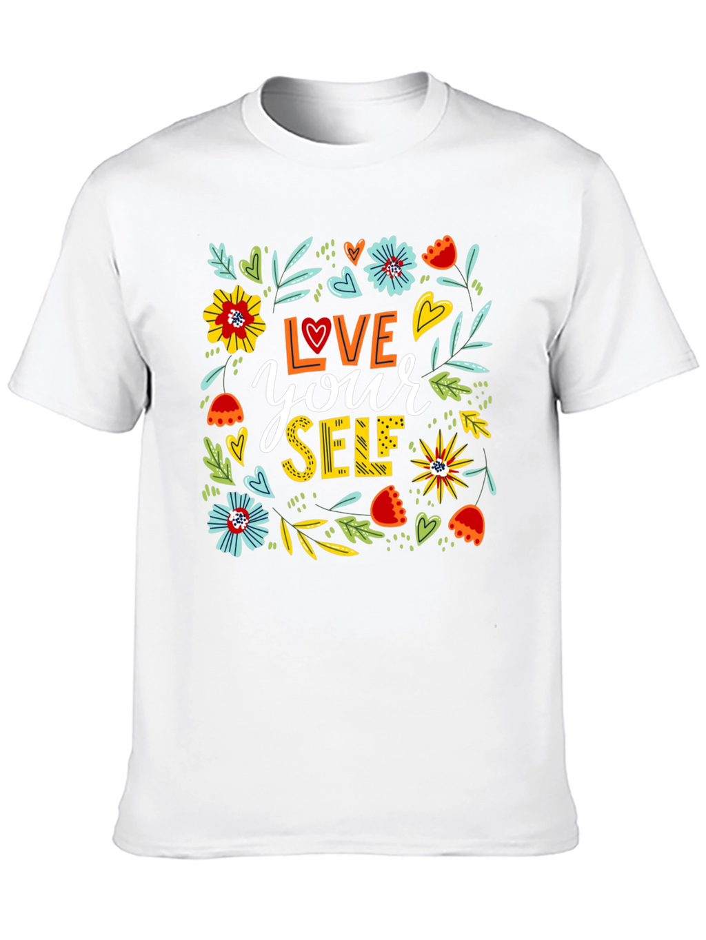 Love Yourself Floral Graphic T-Shirt