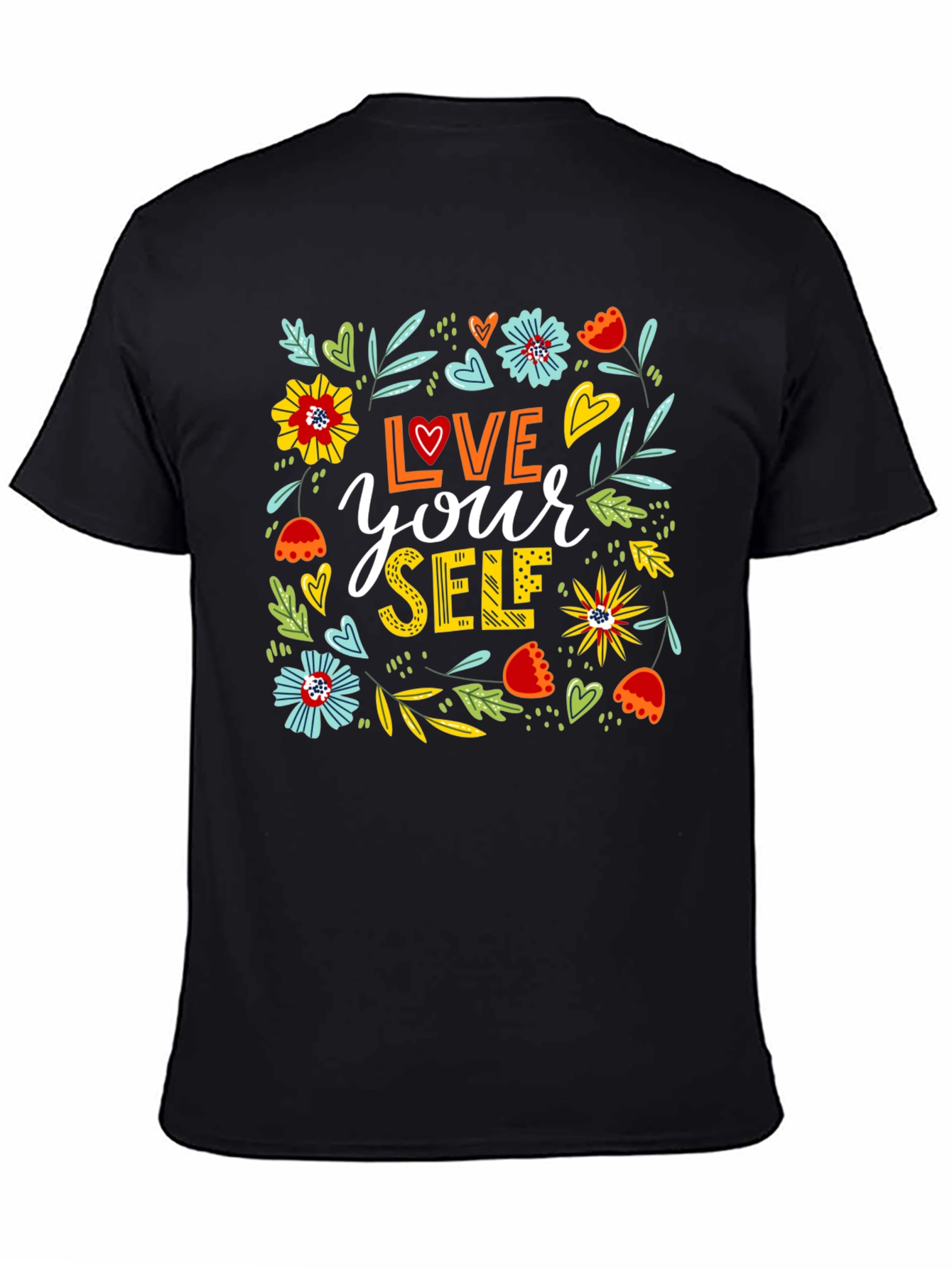 Love Yourself Floral Graphic T-Shirt