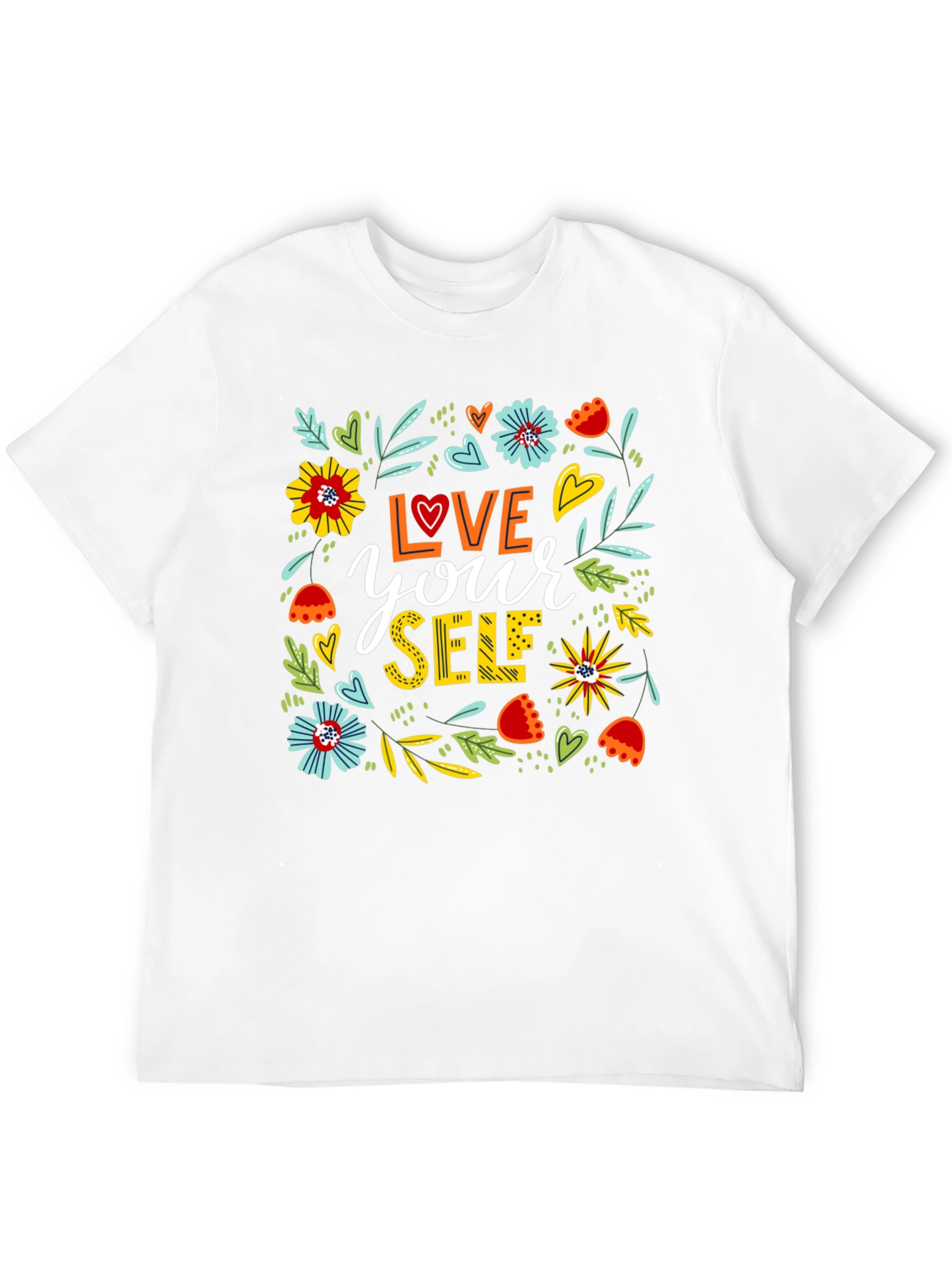 Love Yourself Floral Graphic T-Shirt