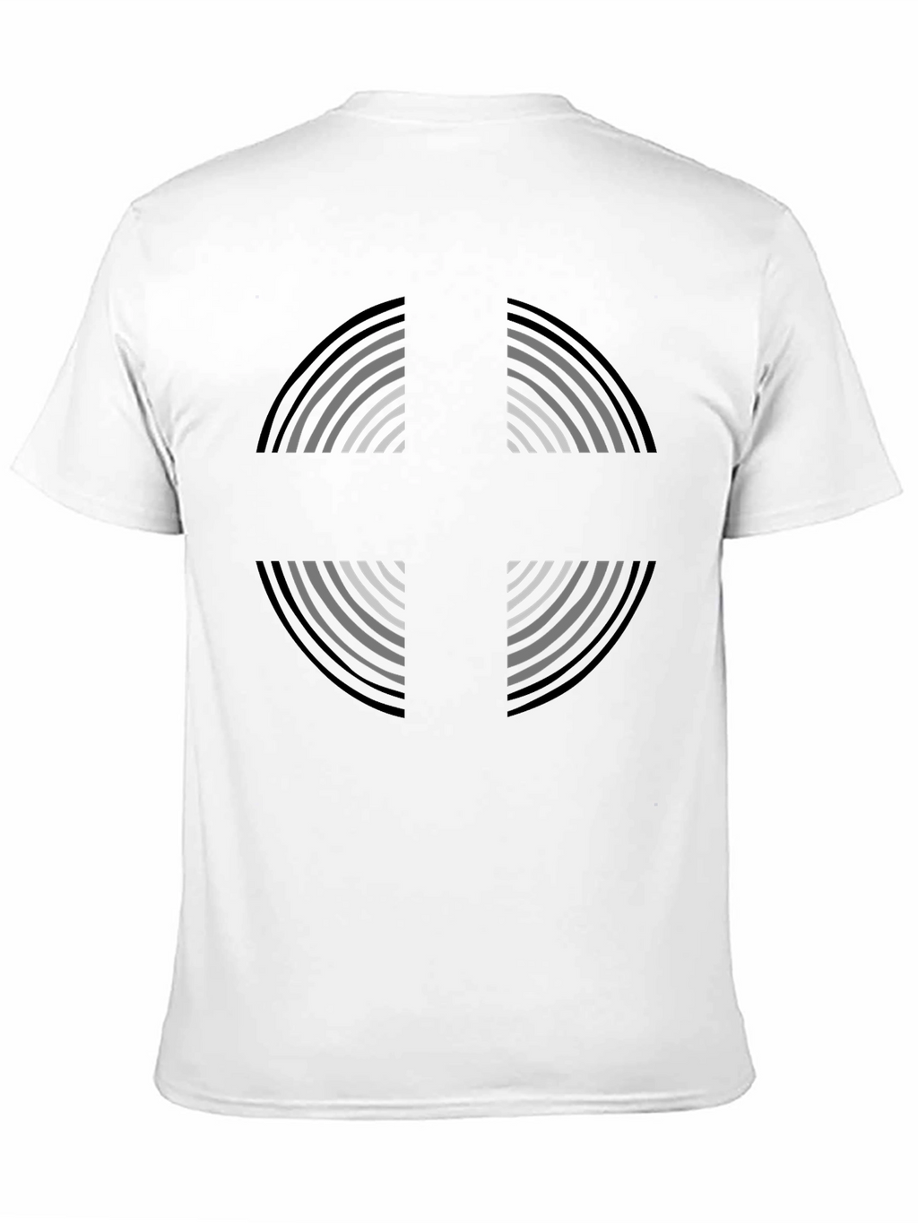 Geometric Cross Graphic Tee - Soft Cotton Comfort