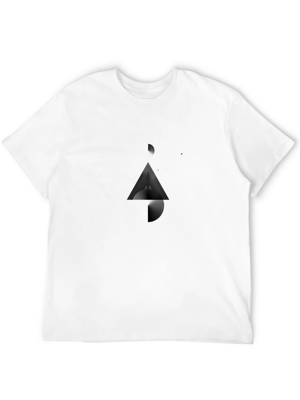 Abstract Graphic Black T-Shirt