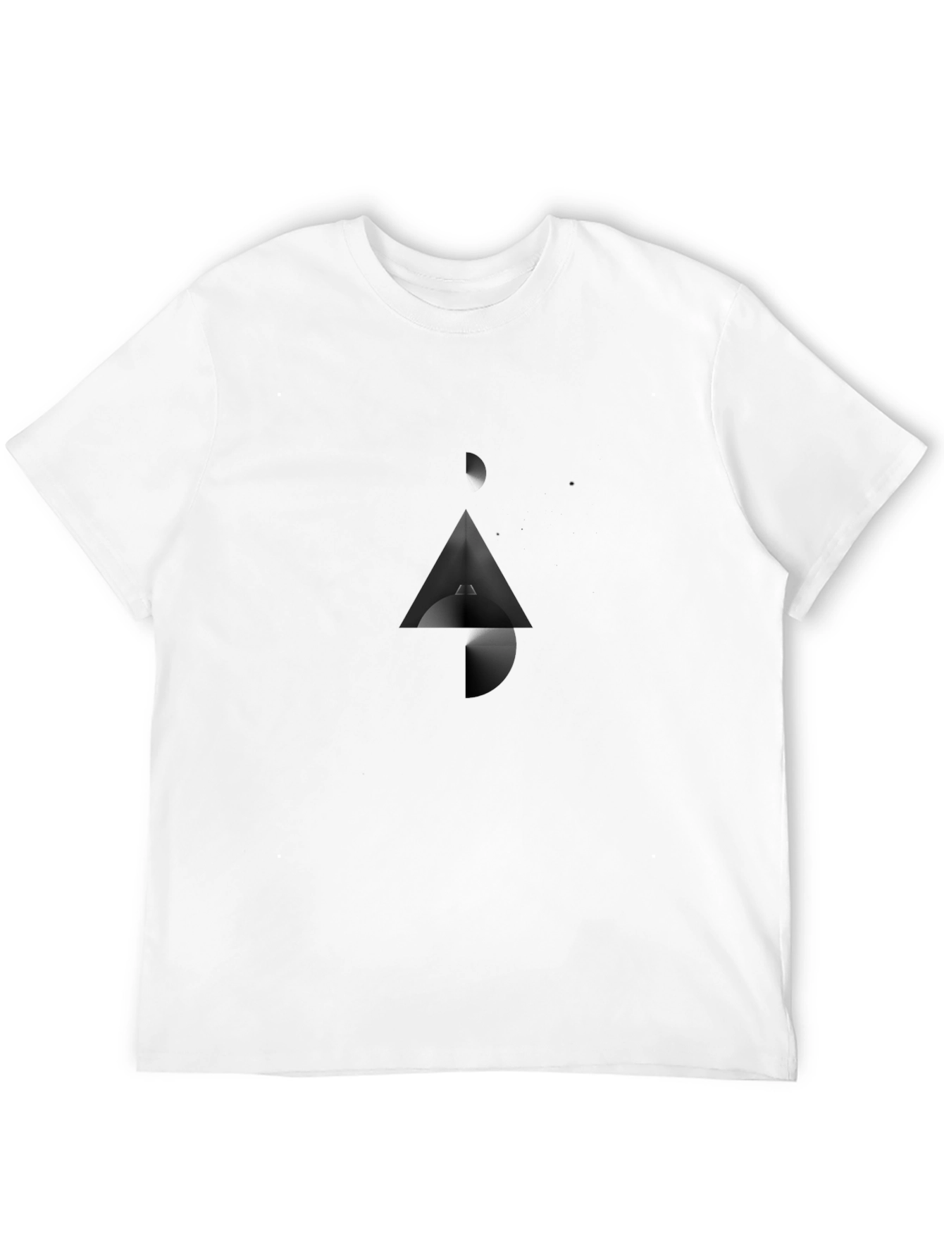 Abstract Graphic Black T-Shirt