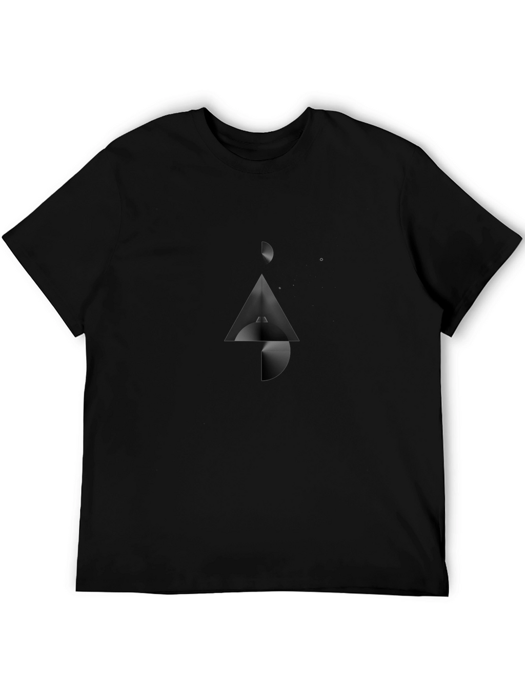 Abstract Graphic Black T-Shirt