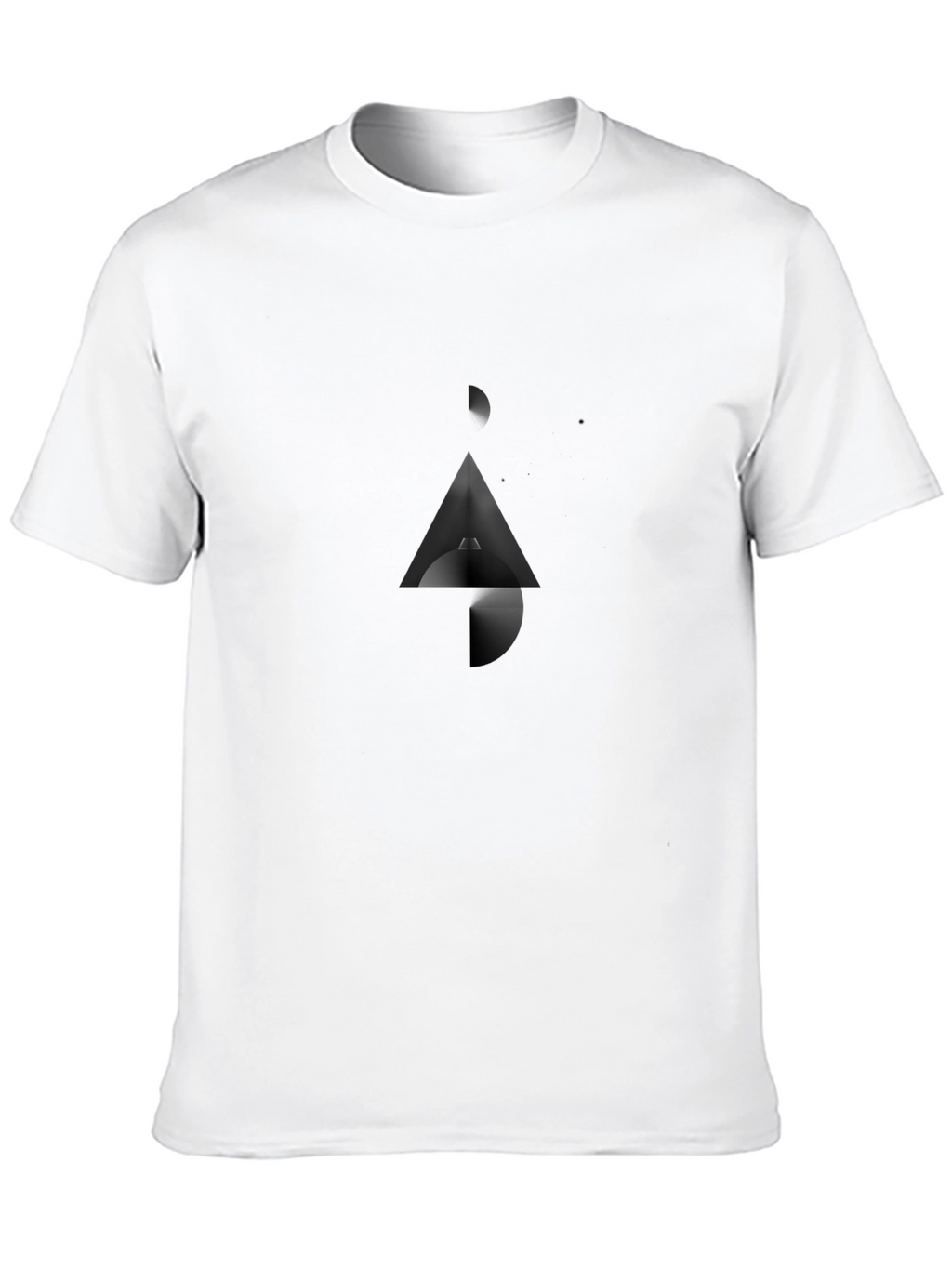 Abstract Graphic Black T-Shirt