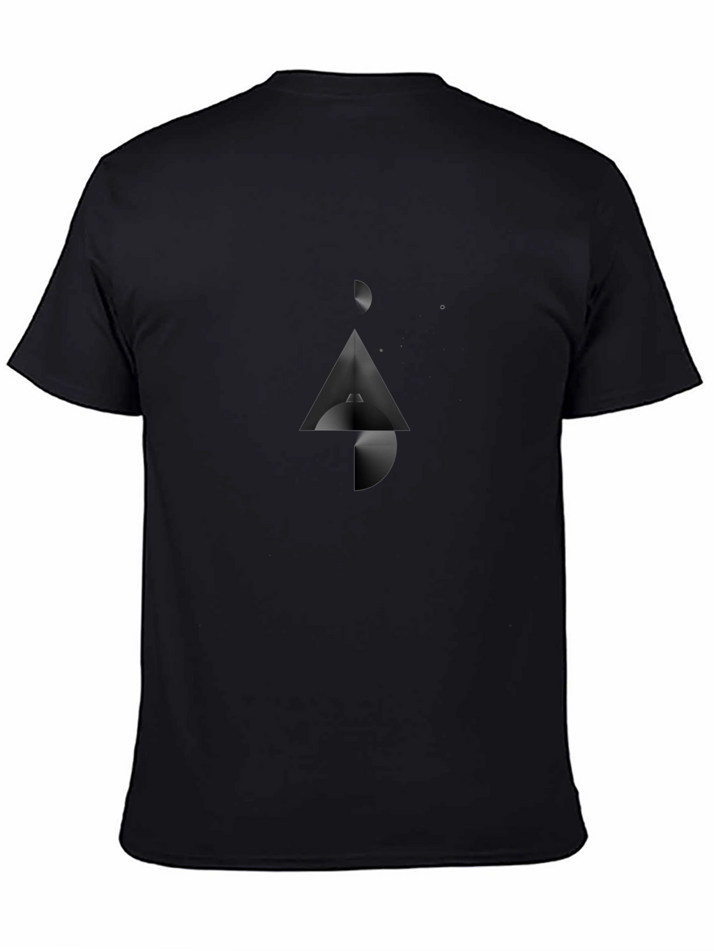 Abstract Graphic Black T-Shirt
